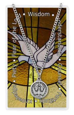 Holy Spirit Medal and Prayer Card - UZPSD600HS