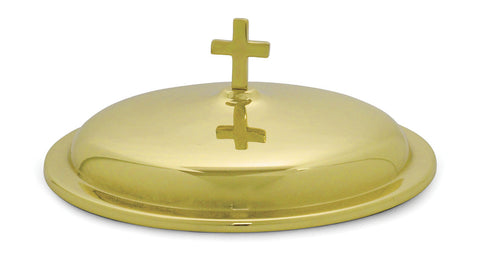 Baptismal Bowl cover with Latin Cross Finial in Brass - EURW4