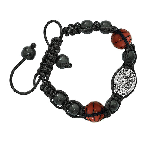 Black Basketball Bracelet - UZBR736C