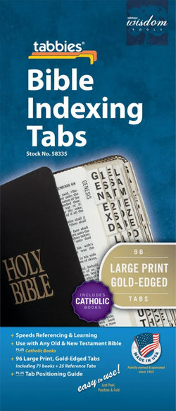 Large Print Bible Indexing Tabs - BT58335