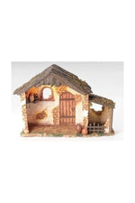 10" Lited MED Resin Stable 5" Fontanini - LI50567-Inspirational Gifts-Fontanini-Michigan Church Supply