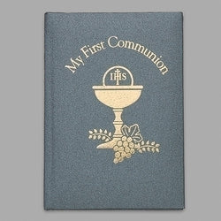 5" Deluxe Black & Gold First Communion Book  - LI10278