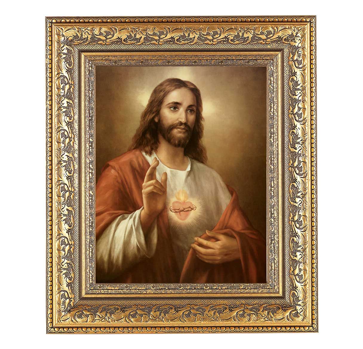 Sacred Heart of Jesus framed picture - TA1155001