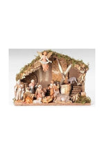 11PC Figure Set w/Italian Stable 5" Scale Fontanini - LI54490-Inspirational Gifts-Fontanini-Michigan Church Supply