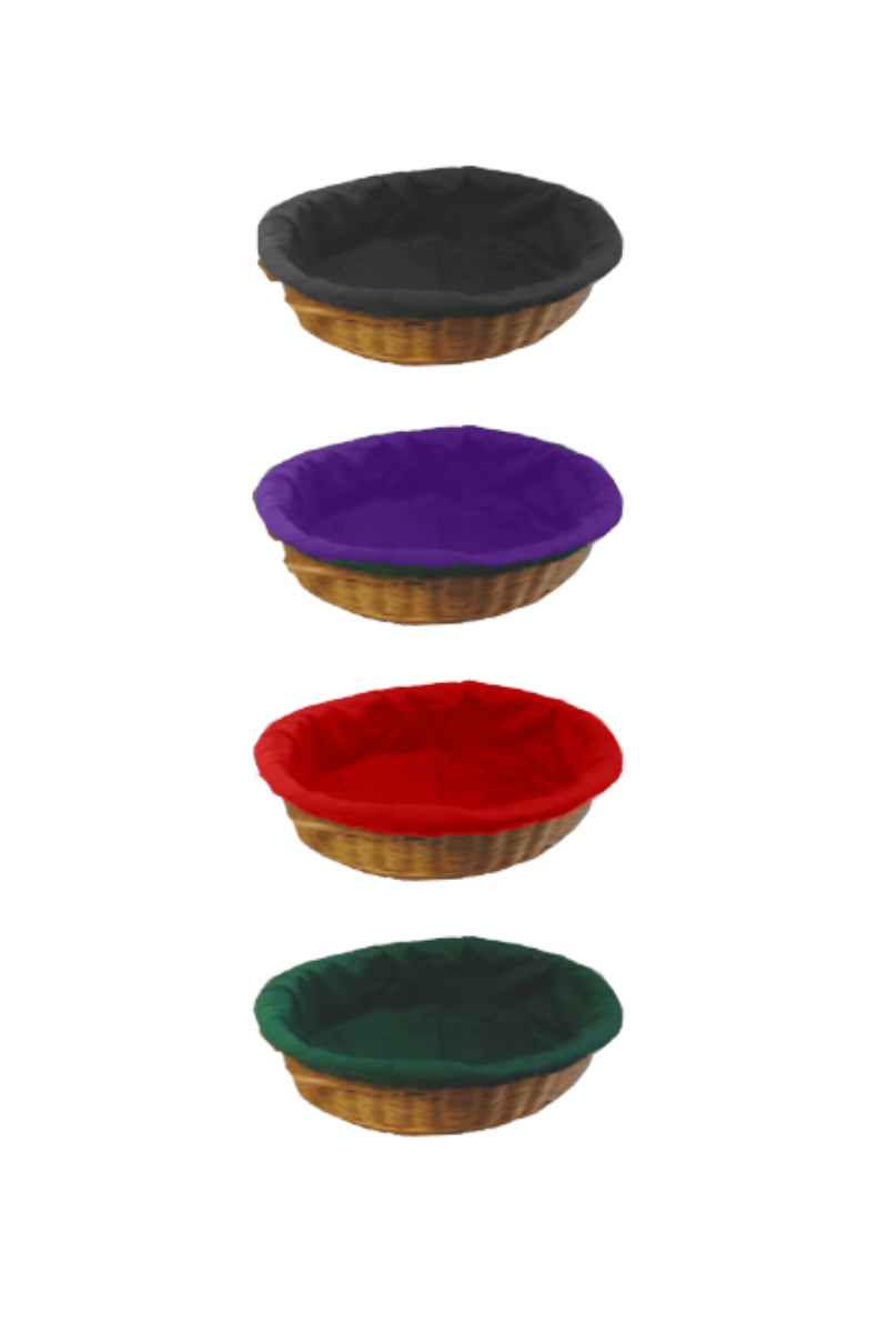 Offering Basket Round with Handle - OA454