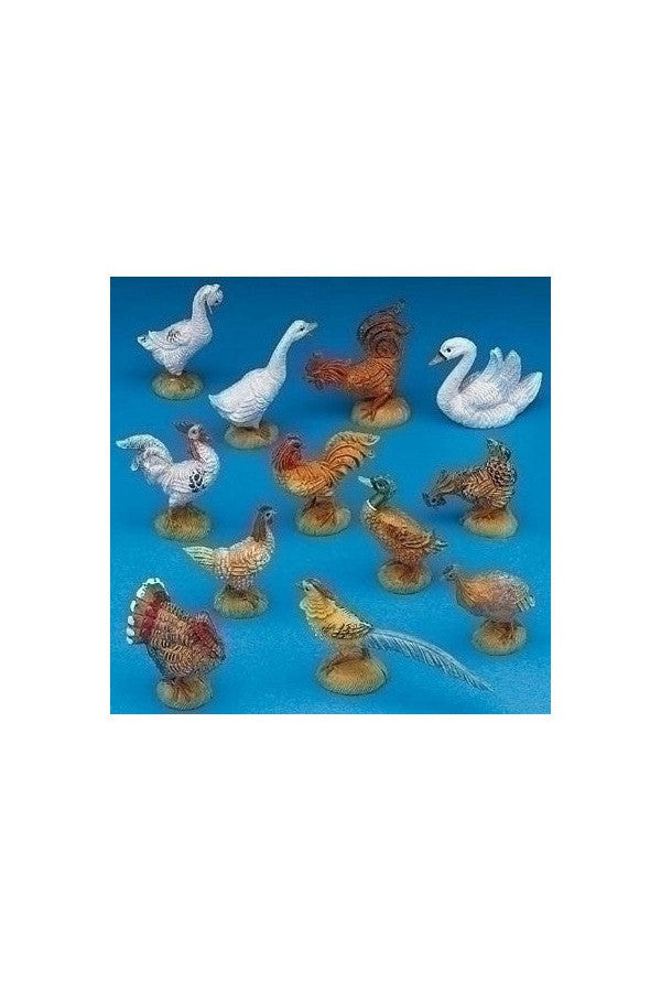 12PC Set Barnyard Birds for 5" Fontanini - LI51517-Inspirational Gifts-Fontanini-Michigan Church Supply
