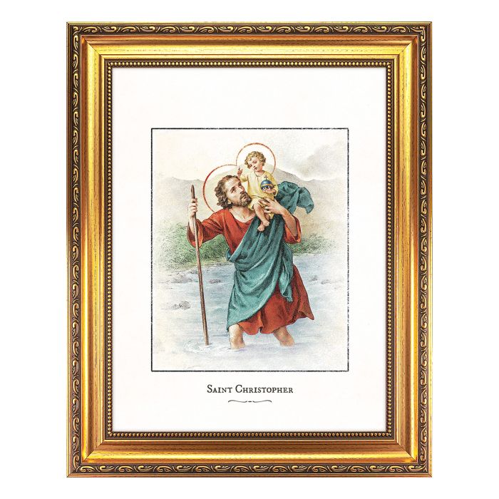 St. Christopher Framed art-TA131E-620EN