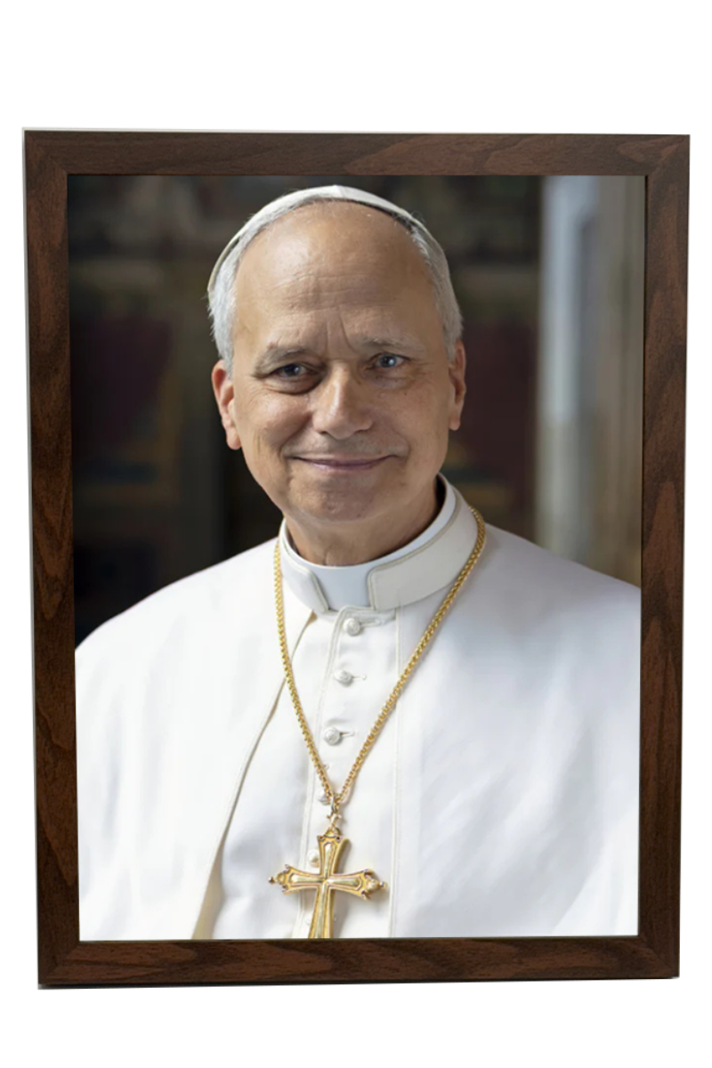 Official Pope Leo XIV Framed Portrait - 8 x 10, 12 x 16, 16 x 20