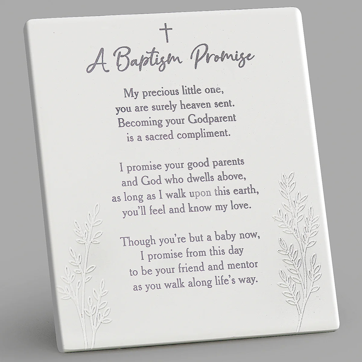 Godparents Baptism Plaque-LI14134
