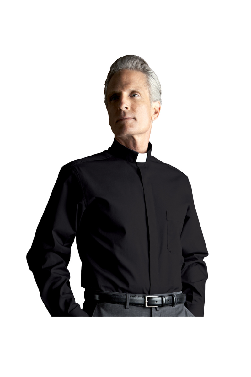 Tab Collar Clergy Shirt - Long Sleeve - DT151