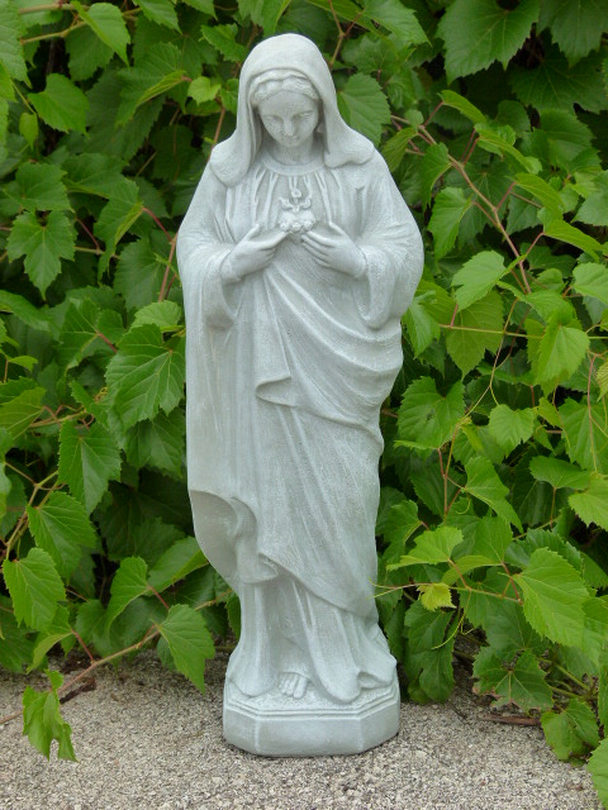 Concrete Mary Statue 25" (Immaculate Heart) - SG15326