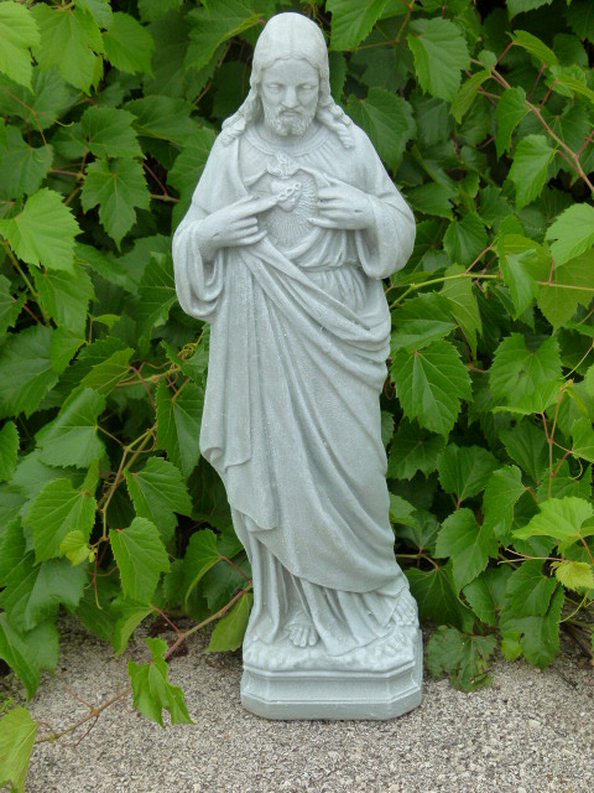Concrete Sacred Heart 25"