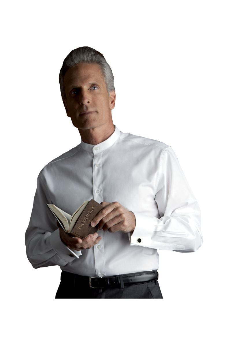 Clergy Shirt for Cassock - Long Sleeve - DT163