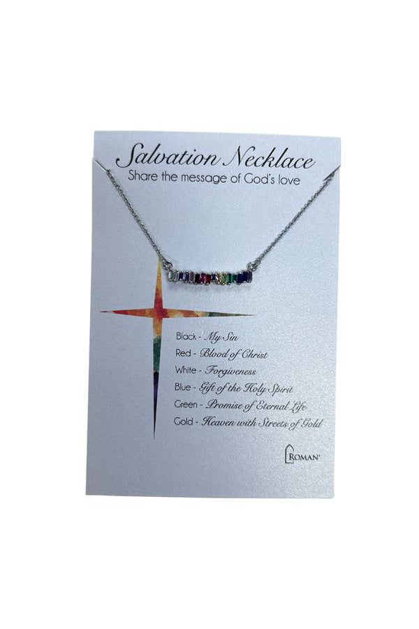 16"L Salvation Bar Necklace - LI13584-Inspirational Gifts-Roman, Inc-Michigan Church Supply