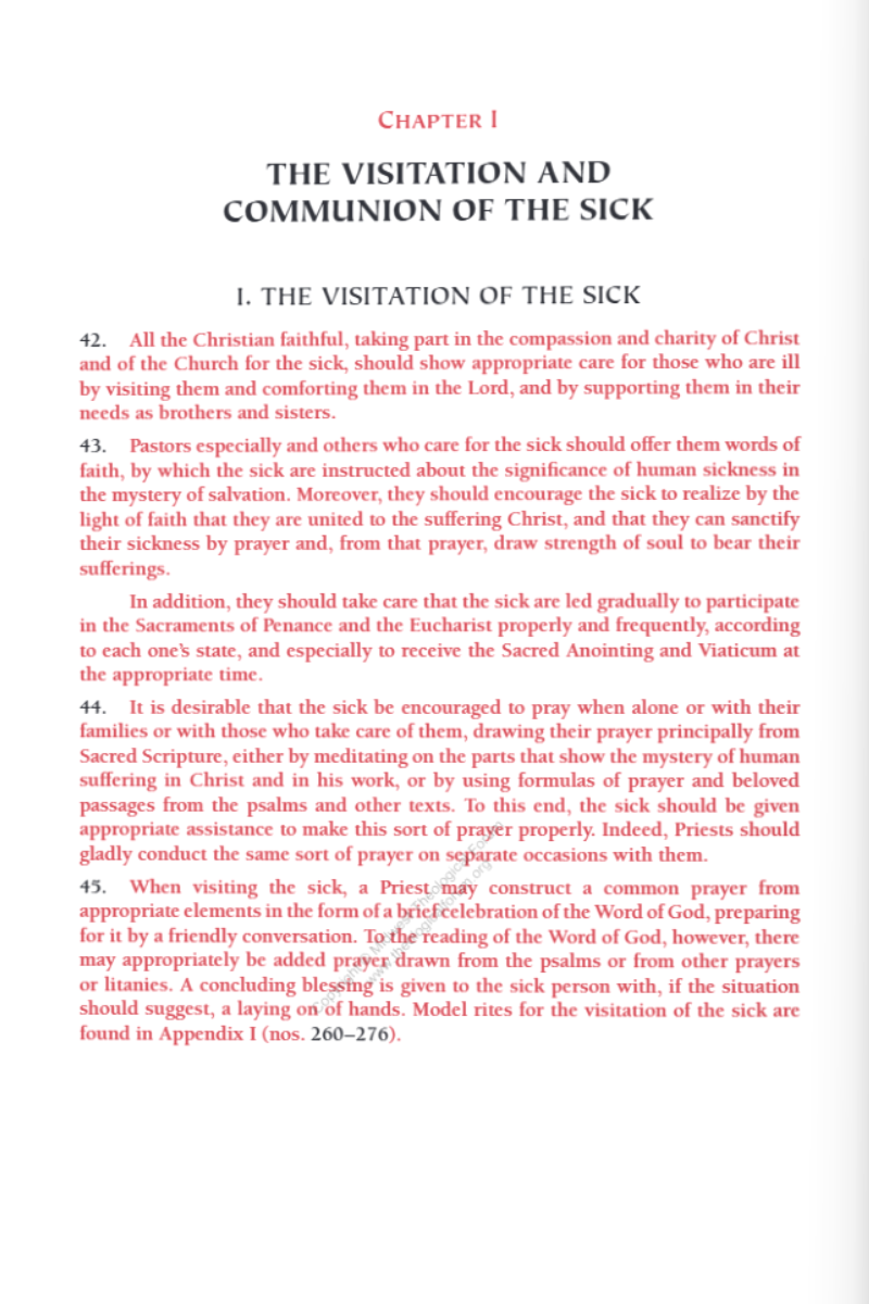 **Pre-Order** Order of the Anointing of the Sick and of their Pastoral Care Ritual Edition - MD48465