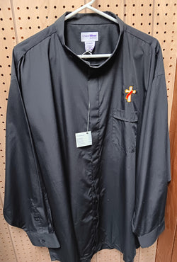 Men's Black Tab Collar Shirt - USSM104-213637-D