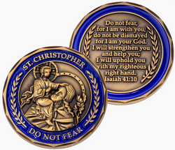 St. Christopher Enamel Coins - FRCOIN32-4