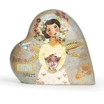 3.5" Joy Wu Musical Heart Love Note - LI7917-Inspirational Gifts-Roman, Inc-Have a kind heart-Michigan Church Supply