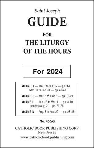 Guide For the Liturgy Of The Hours 2024 - GF400G