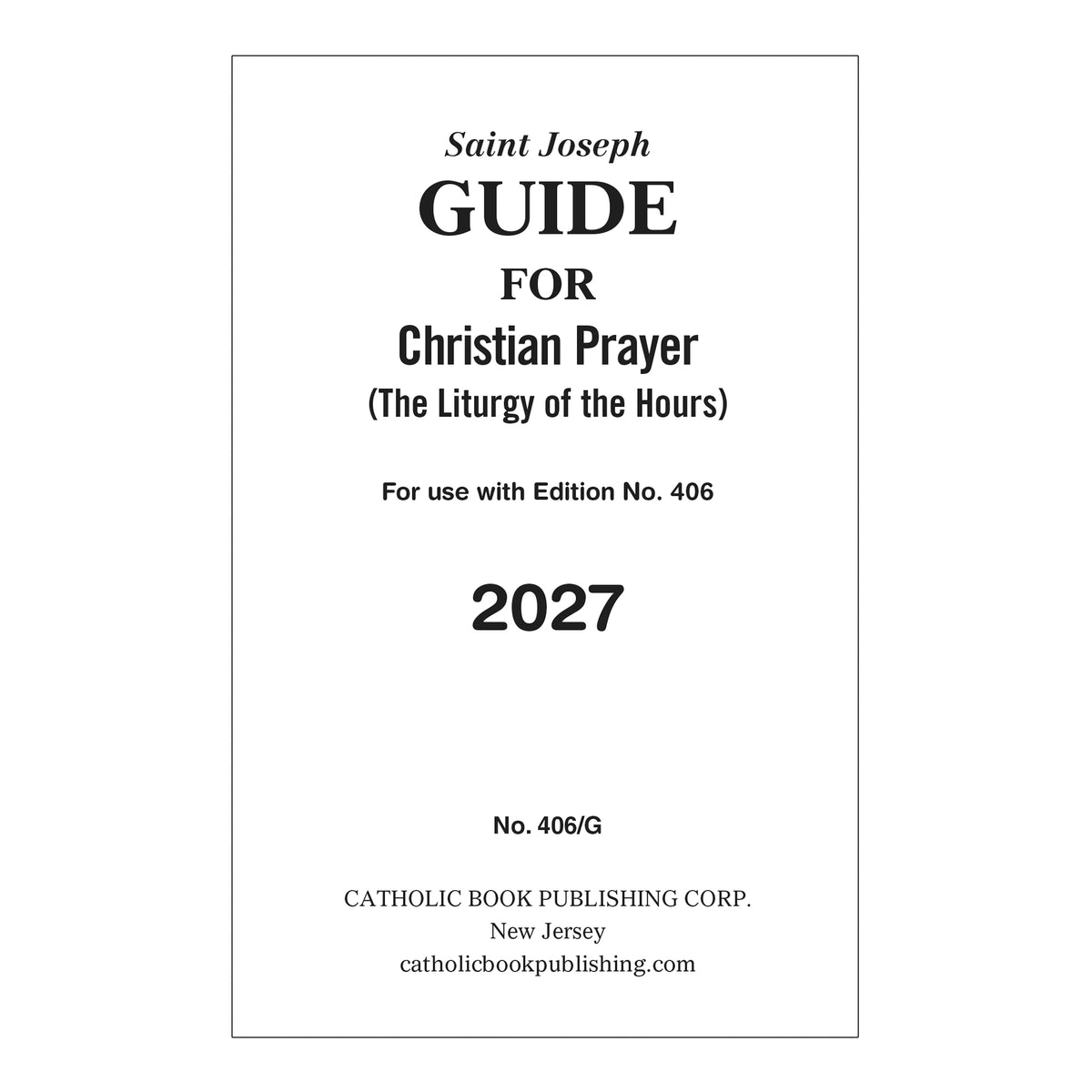 Guide For Christian Prayer - GF406G