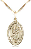 St. Christopher Medal - FN4123CSS