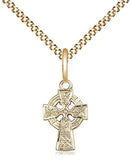 Celtic Cross Medal 13" chain - FN4133