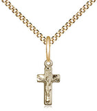 Crucifix Medal 13" chain - FN4134