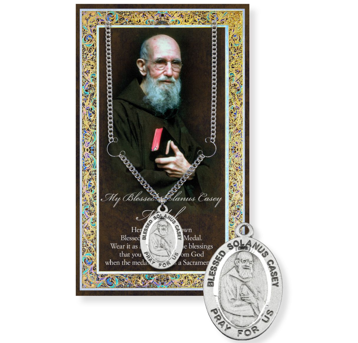Fr Solanus Casey medal & card - TA950588