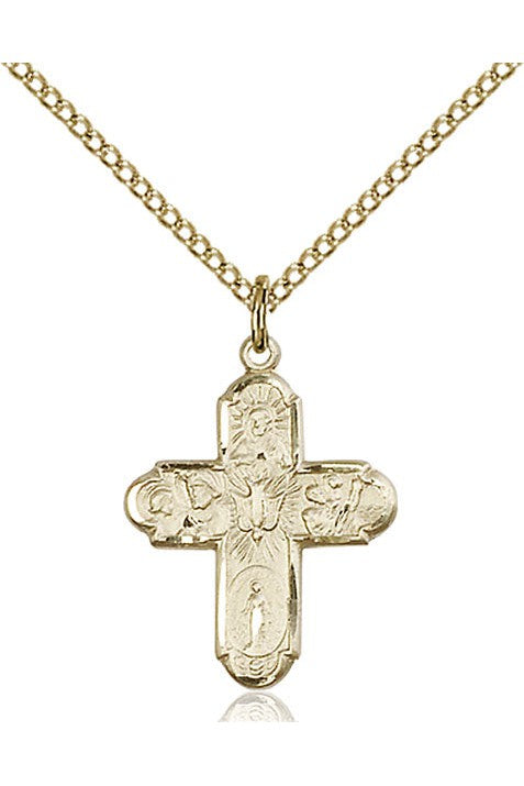 5-Way Medal - FN0044-Jewelry-Bliss Mfg-Gold Filled-Michigan Church Supply