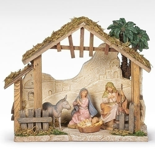 Nativity Set - 4 piece Figures w/Stable 5" Fontanini - LI54454