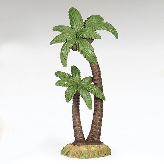 Palm Trees 9.75"H cluster of 2 for 5" Fontanini - LI59556