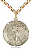 St Christopher Round Medal - FN7022R