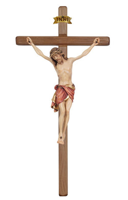 Dark Siena Crucifix with Red Colored Cloth - MX721000DR