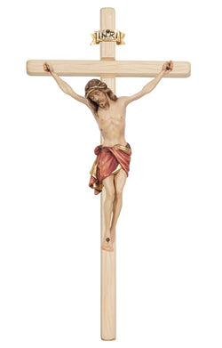 Light Siena Crucifix with Red Colored Cloth - MX721000HR