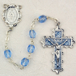 Blue Zircon Rosary - UZ879zrkf