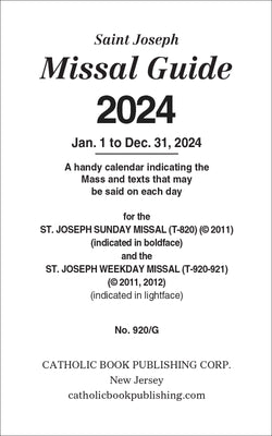 Annual Missal Guide 2024 - GF920G