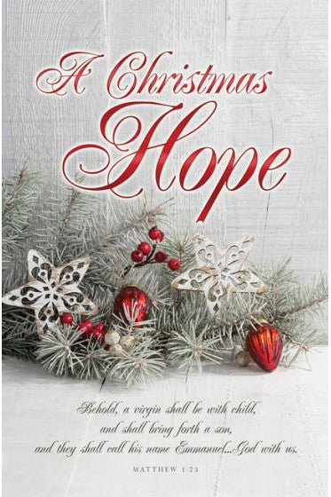 A Christmas Hope Christmas Bulletin Cover - AJU3378-Inspirational Gifts-Warner Press-Michigan Church Supply