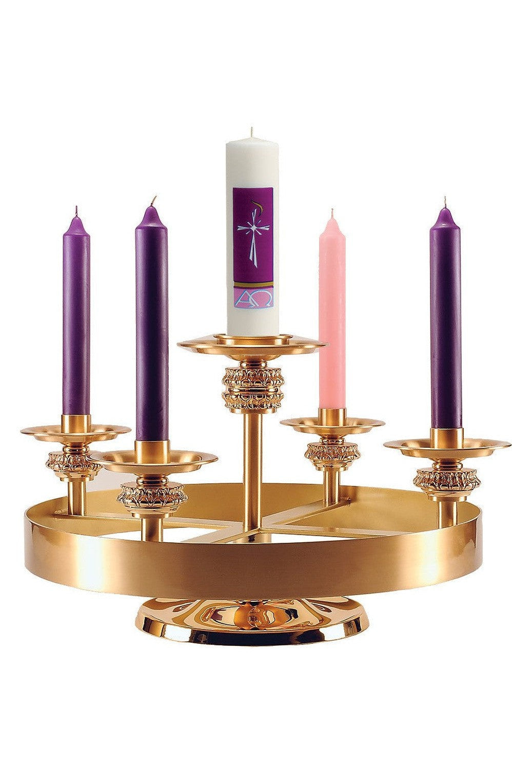 Advent Wreath - QF71AD30-Church Life-Empire Bronze-Combination Satin-Michigan Church Supply