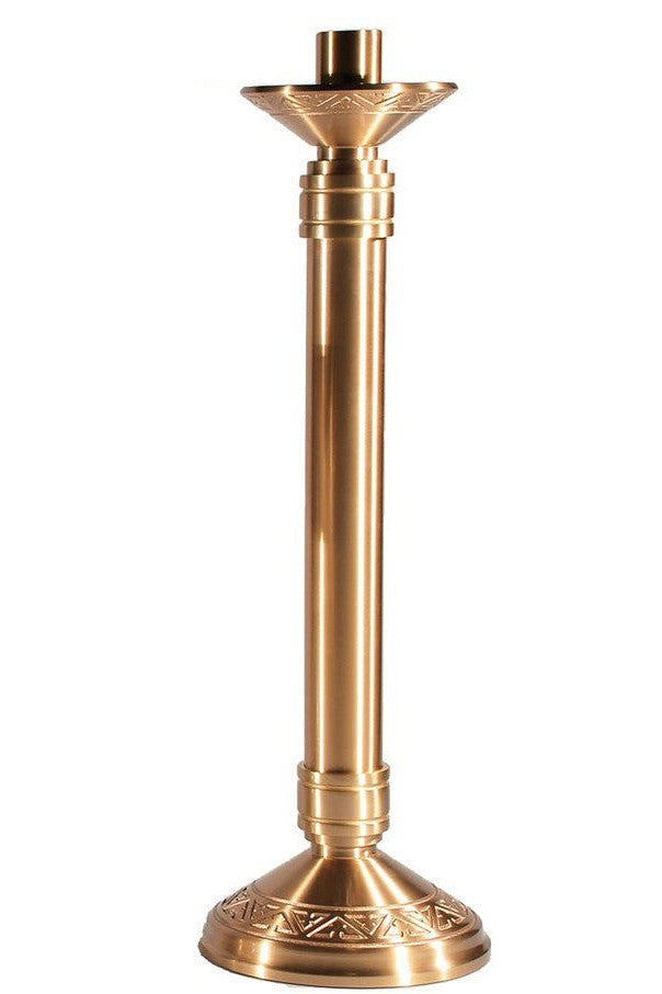 Altar Candlestick - QF99C40-Church Life-Empire Bronze-10"-Satin-Michigan Church Supply