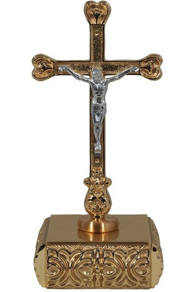 Altar Crucifix - QF97AC25-Church Life-Empire Bronze-High Polish-Michigan Church Supply