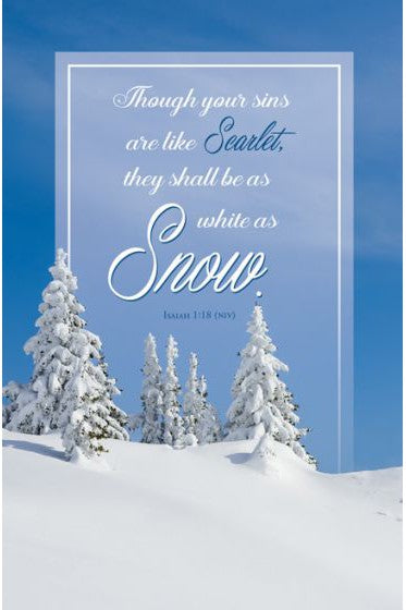 As White as Snow Bulletin Cover - AJU7692-Inspirational Gifts-Warner Press-Michigan Church Supply