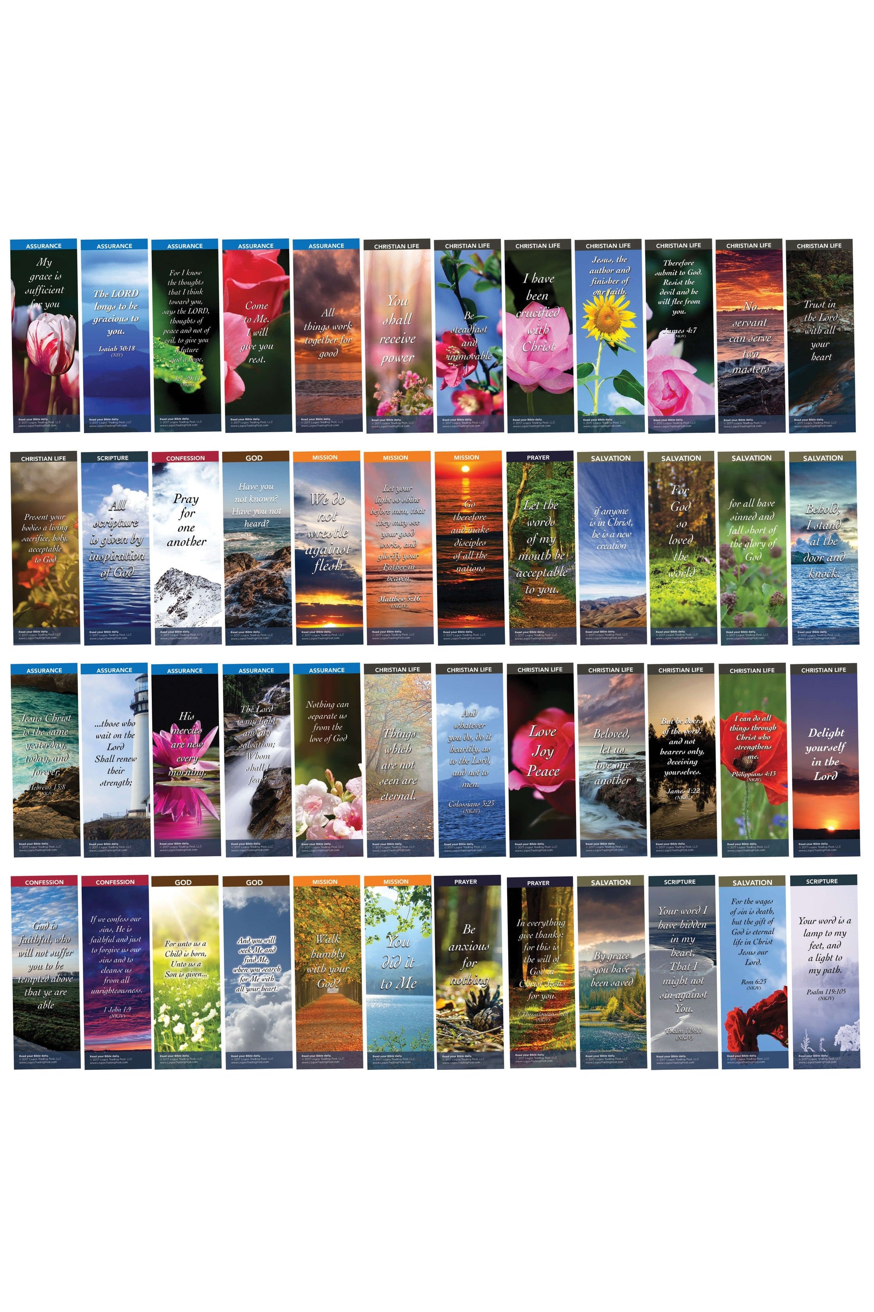 Assorted Bookmarks Box Set - FRBX100-Inspirational Gifts-Logos Trading Post-Michigan Church Supply