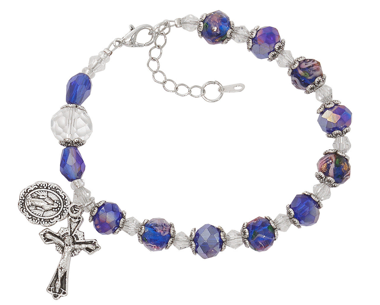 Blue Crystal Rosary-UZBR357
