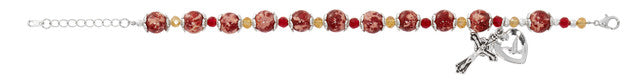 Red Marbeline Bracelet-UZBR364