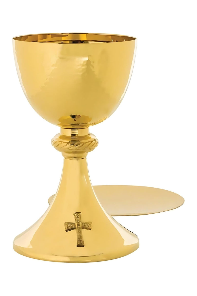 Brass Chalice with Paten- EGA766G-Church Life-Alviti-Michigan Church Supply