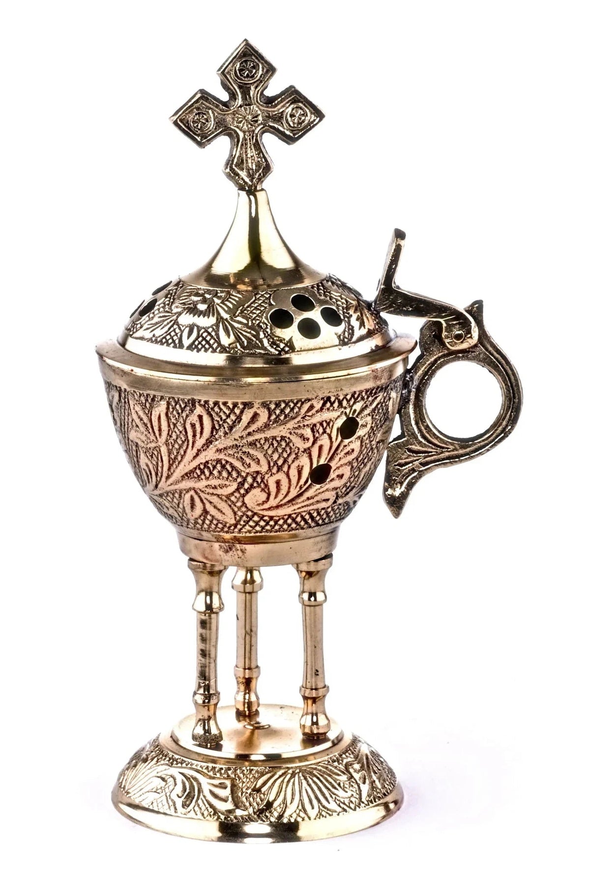 Brass Dome Home Incense Burner - UO453-Church Life-MDS-Michigan Church Supply