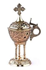 Brass Dome Home Incense Burner - UO453-Church Life-MDS-Michigan Church Supply