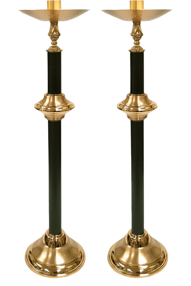 Brass Processional Candlesticks - DO2922-Church Life-MCS-DO-Michigan Church Supply