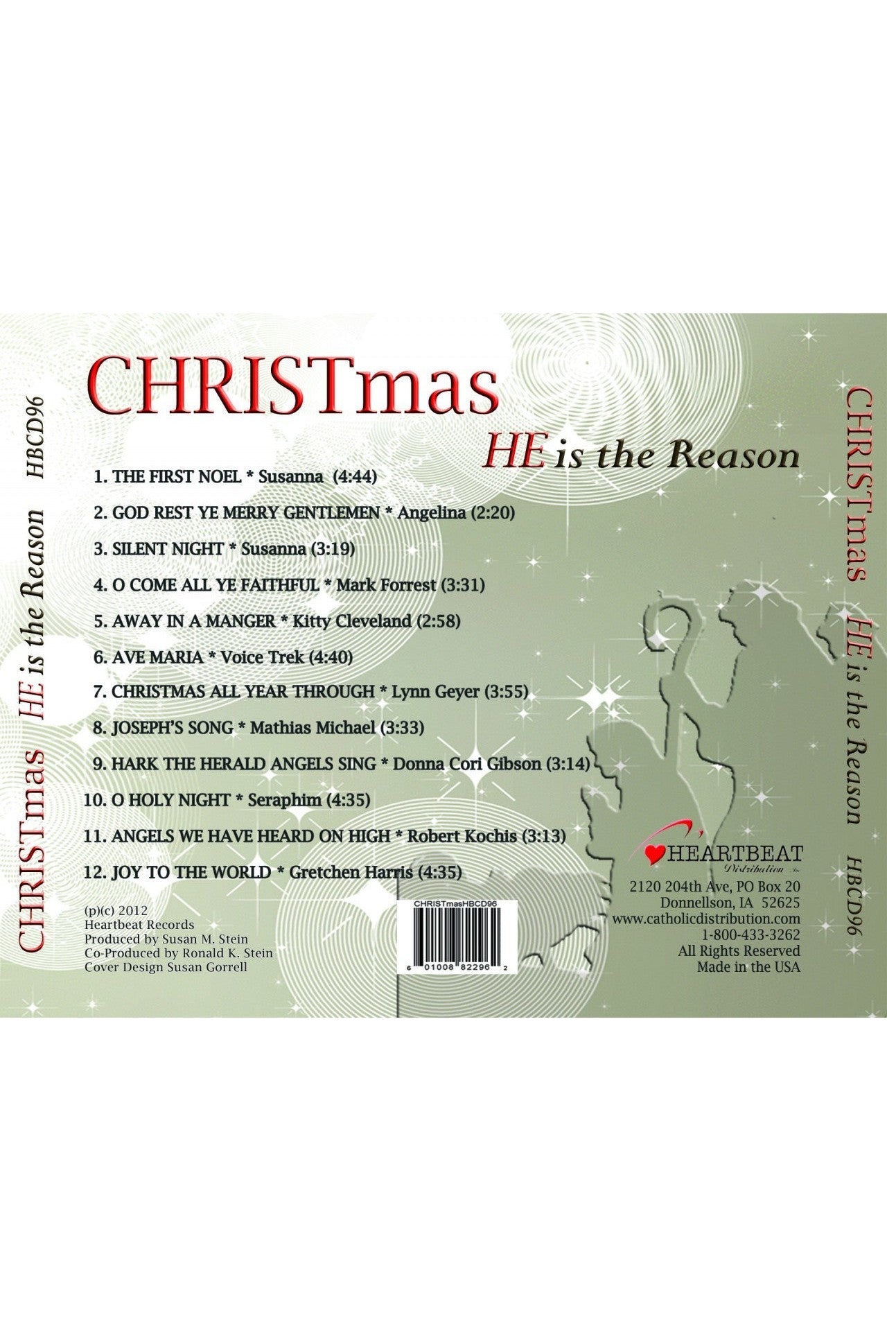 CHRISTmas-HE is the Reason-TLHBCD96-Inspirational Gifts-Heartbeat Records-Michigan Church Supply