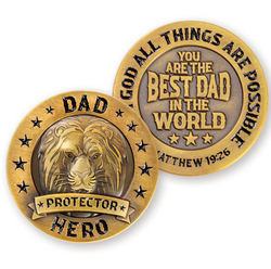 Dad, Protector, Hero Coins - FRCOIN73-4